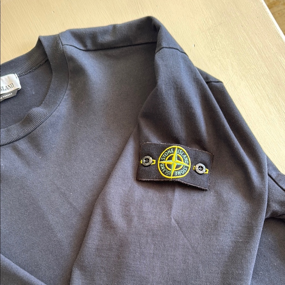Stone Island Navy Crewneck Top - Picture 3 of 8